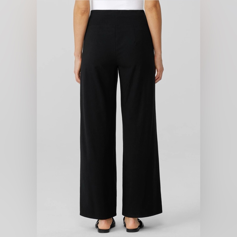 Eileen fisher traceable organic cotton jersey wide-leg pant size PL - Picture 3 of 7